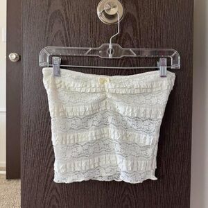 Elegant Lace White Skirt